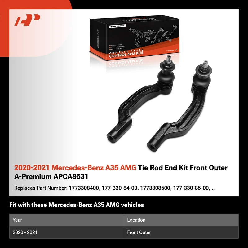 2020-2021 Mercedes-Benz A35 AMG Tie Rod End Kit Front Outer A-Premium APCA8631