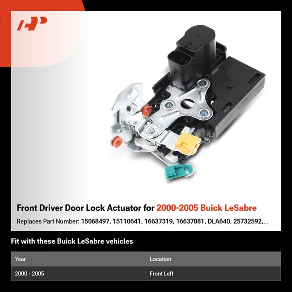 Front Driver Door Lock Actuator for 2000-2005 Buick LeSabre