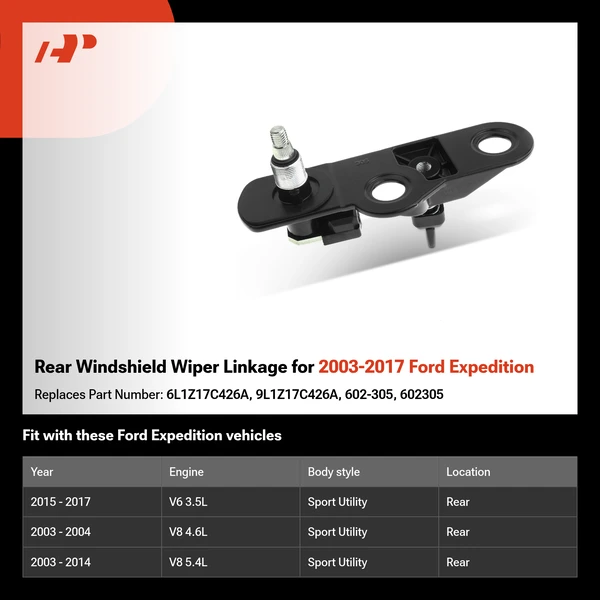Rear Windshield Wiper Linkage for 2003-2017 Ford Expedition