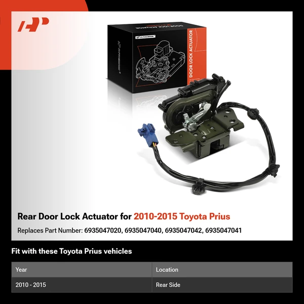 Rear Door Lock Actuator for 2010-2015 Toyota Prius