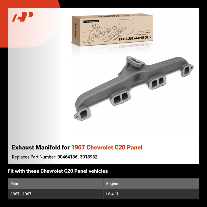 Exhaust Manifold for 1967 Chevrolet C20 Panel