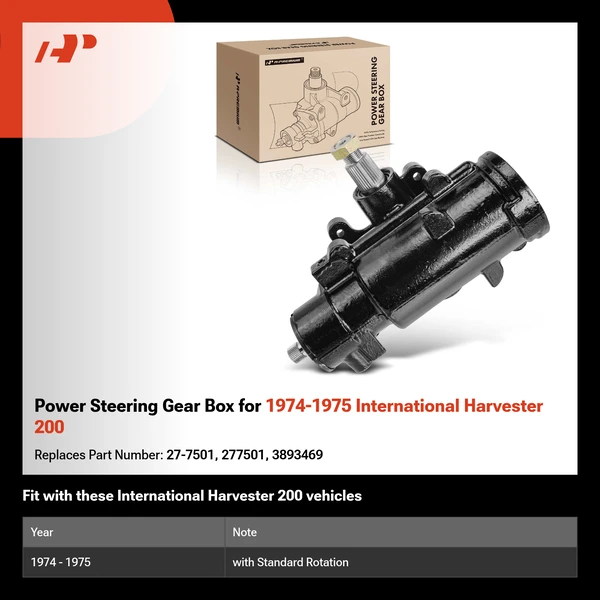 Power Steering Gear Box for 1974-1975 International Harvester 200