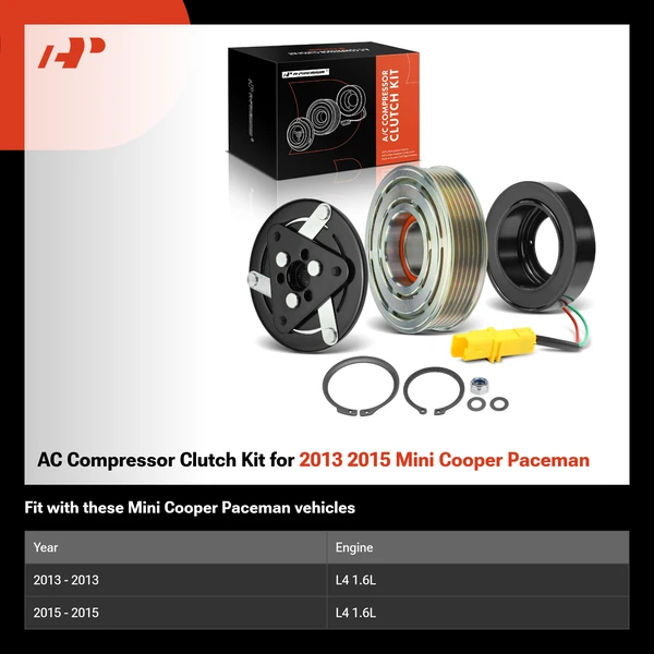 AC Compressor Clutch Kit for 2013 2015 Mini Cooper Paceman