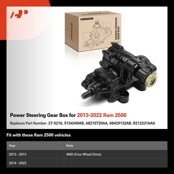Power Steering Gear Box for 2013-2022 Ram 2500