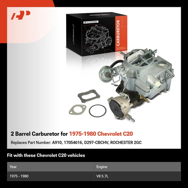 2 Barrel Carburetor for 1975-1980 Chevrolet C20