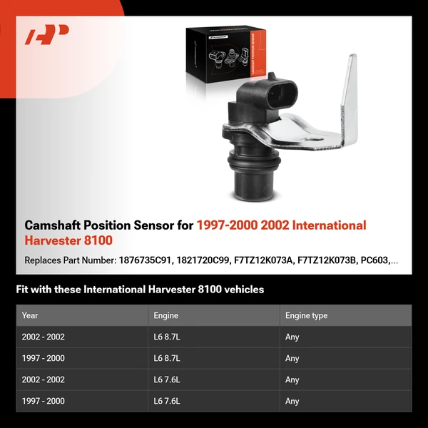 Camshaft Position Sensor for 1997-2000 2002 International Harvester 8100