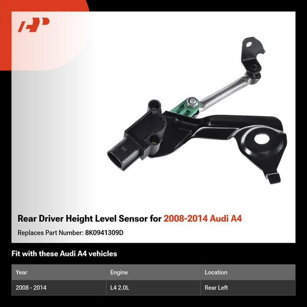 Rear Driver Height Level Sensor for 2008-2014 Audi A4