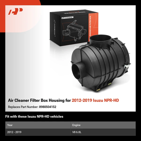 Air Cleaner Filter Box Housing for 2012-2019 Isuzu NPR-HD