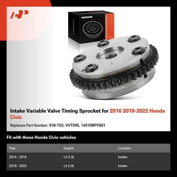 Intake Variable Valve Timing Sprocket for 2016 2018-2022 Honda Civic