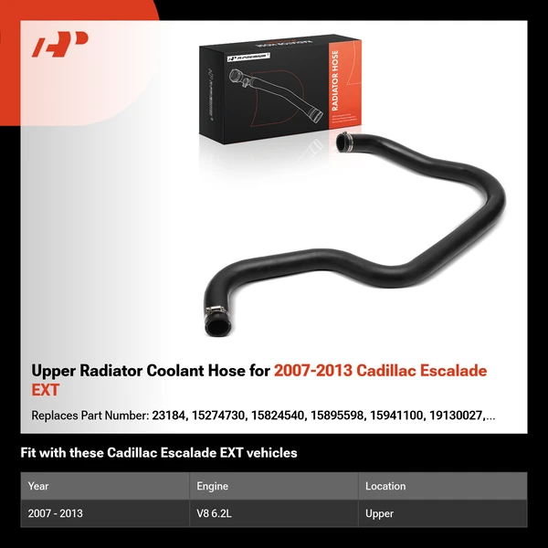 Upper Radiator Coolant Hose for 2007-2013 Cadillac Escalade EXT