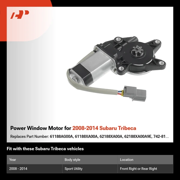 Power Window Motor for 2008-2014 Subaru Tribeca