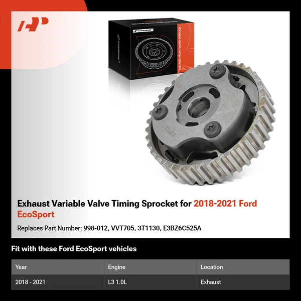 Exhaust Variable Valve Timing Sprocket for 2018-2021 Ford EcoSport