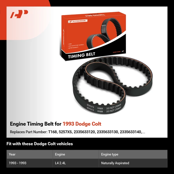 Engine Timing Belt for 1993 Dodge Colt