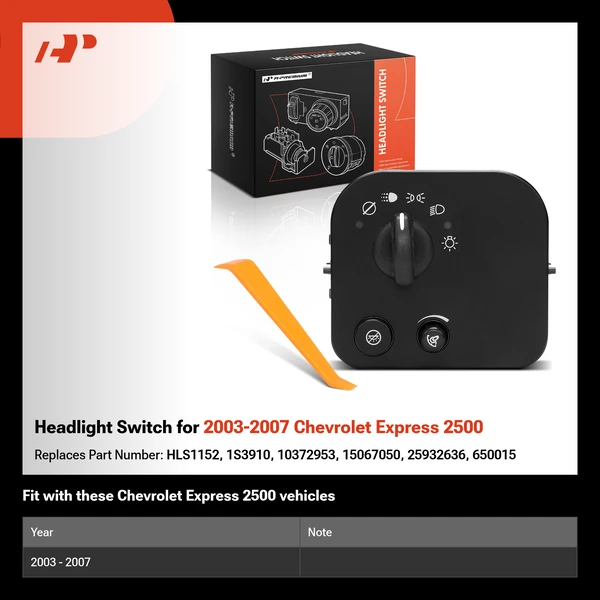 Headlight Switch for 2003-2007 Chevrolet Express 2500