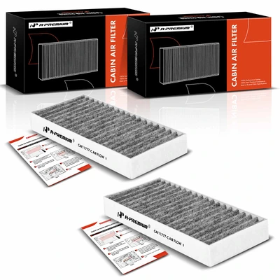 2 Pcs Activated Carbon Cabin Air Filter