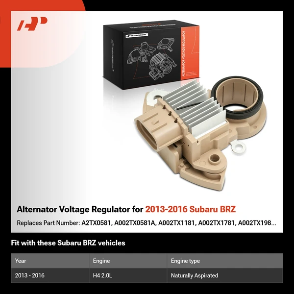 Alternator Voltage Regulator for 2013-2016 Subaru BRZ