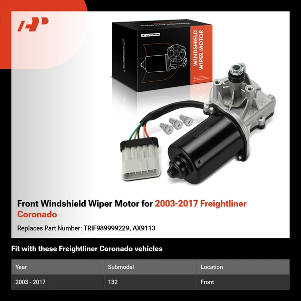 Front Windshield Wiper Motor for 2003-2017 Freightliner Coronado