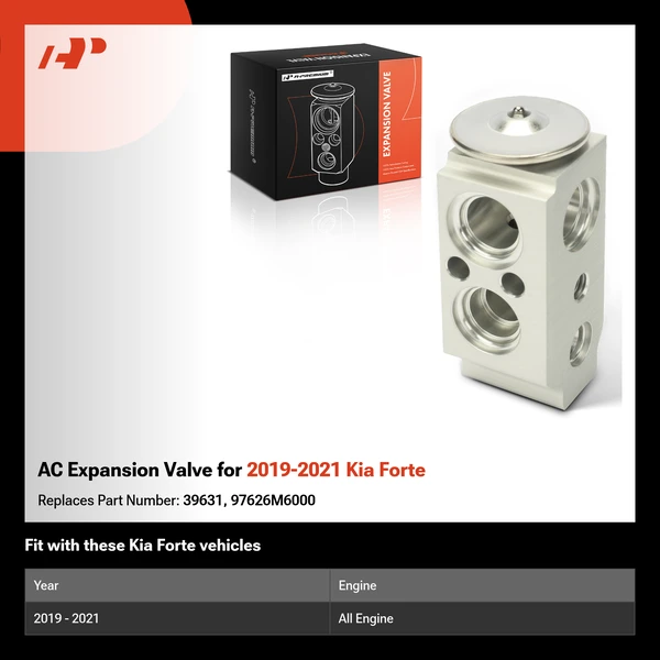 AC Expansion Valve for 2019-2021 Kia Forte