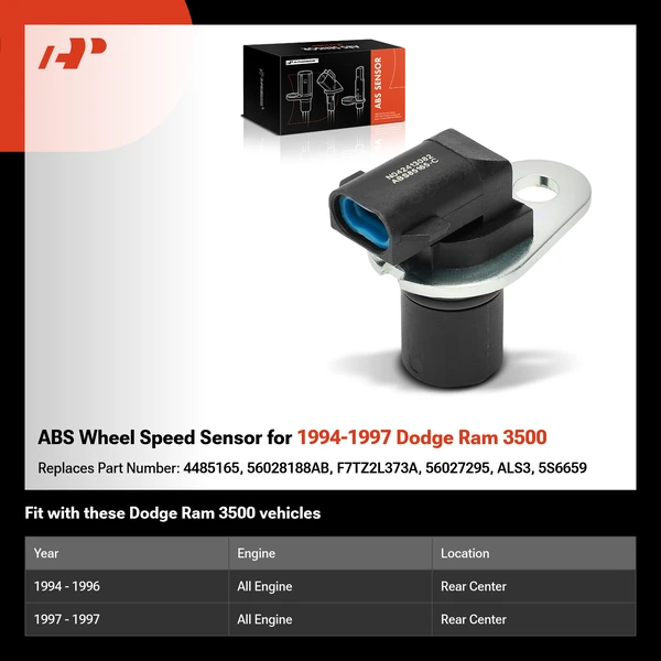 ABS Wheel Speed Sensor for 1994-1997 Dodge Ram 3500