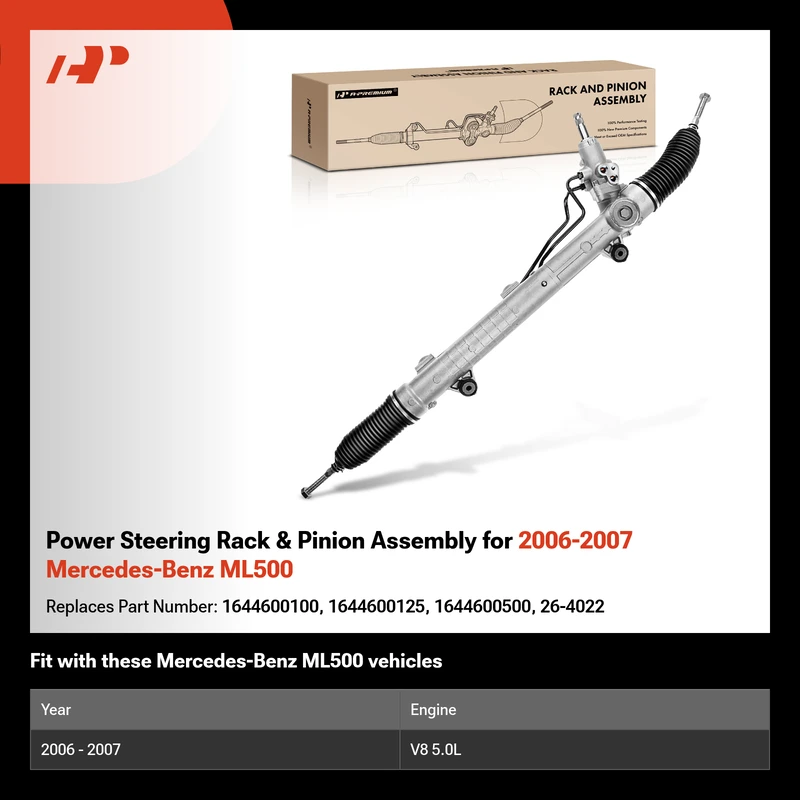 Power Steering Rack & Pinion Assembly for 2006-2007 Mercedes-Benz ML500