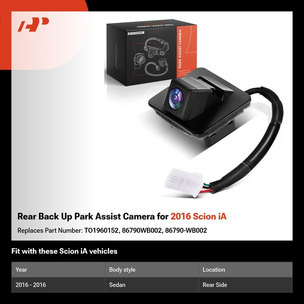 Rear Back Up Park Assist Camera for 2016 Scion iA