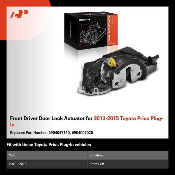 Front Driver Door Lock Actuator for 2013-2015 Toyota Prius Plug-In