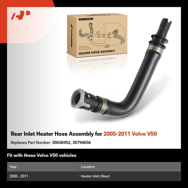 Rear Inlet Heater Hose Assembly for 2005-2011 Volvo V50