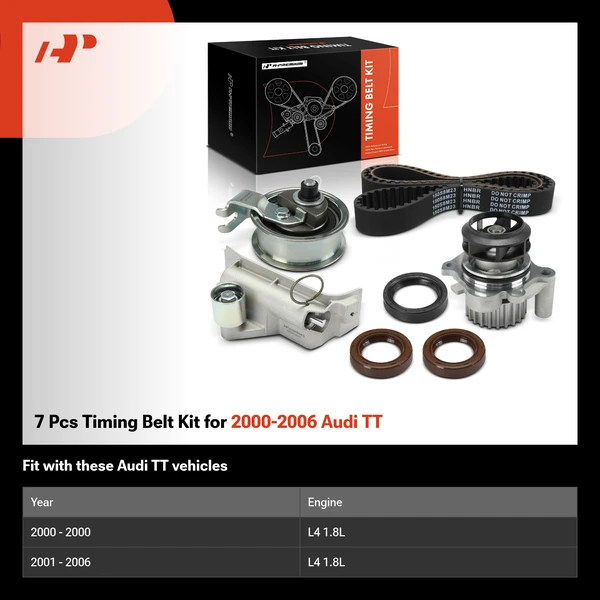 7 Pcs Timing Belt Kit for 2000-2006 Audi TT