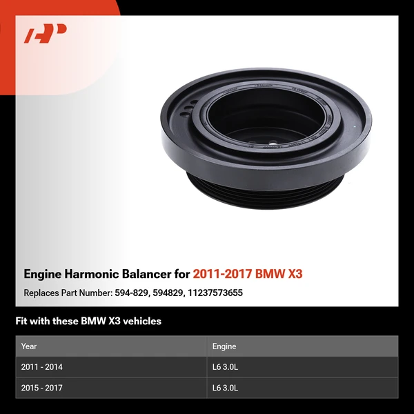 Engine Harmonic Balancer for 2011-2017 BMW X3