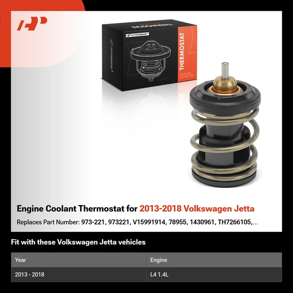Engine Coolant Thermostat for 2013-2018 Volkswagen Jetta