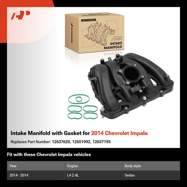Intake Manifold with Gasket for 2014 Chevrolet Impala