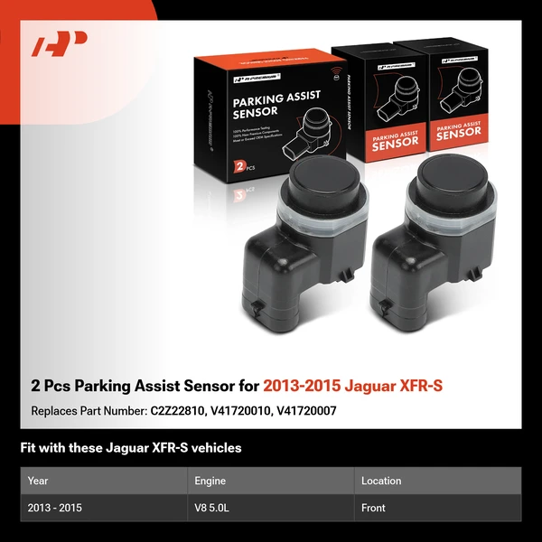 2 Pcs Parking Assist Sensor for 2013-2015 Jaguar XFR-S