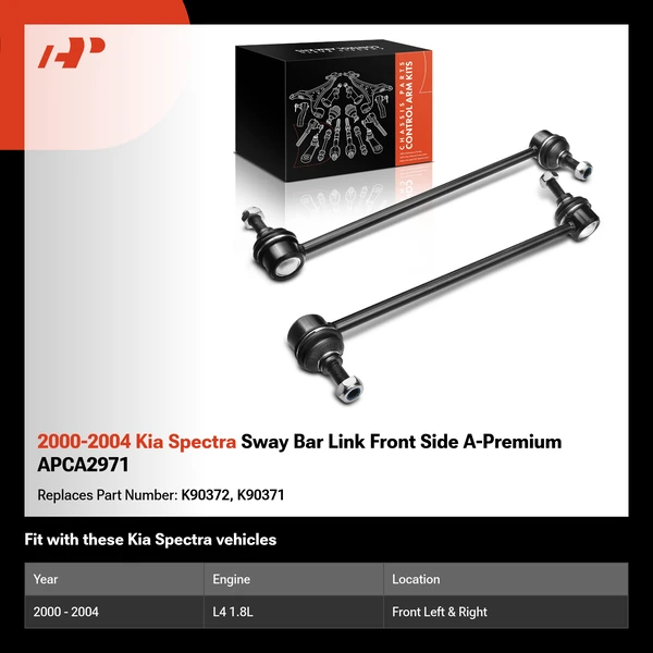 2000-2004 Kia Spectra Sway Bar Link Front Side A-Premium APCA2971