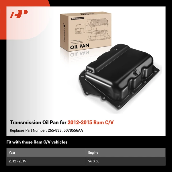 Transmission Oil Pan for 2012-2015 Ram C/V