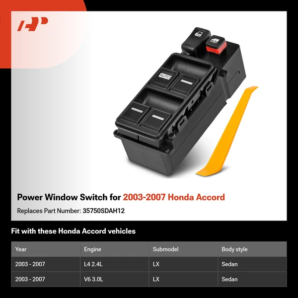 Power Window Switch for 2003-2007 Honda Accord