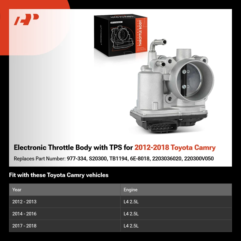 Electronic Throttle Body with TPS for 2012-2018 Toyota Camry