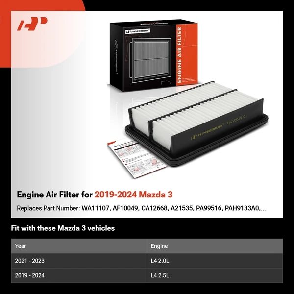 Engine Air Filter for 2019-2024 Mazda 3