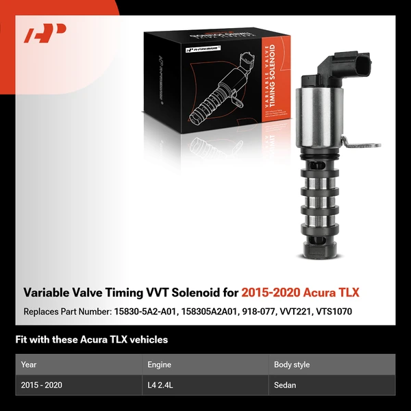 Variable Valve Timing VVT Solenoid for 2015-2020 Acura TLX