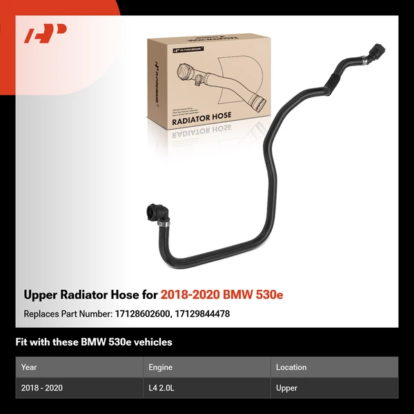 Upper Radiator Hose for 2018-2020 BMW 530e
