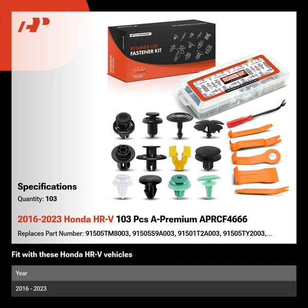2016-2023 Honda HR-V 103 Pcs A-Premium APRCF4666