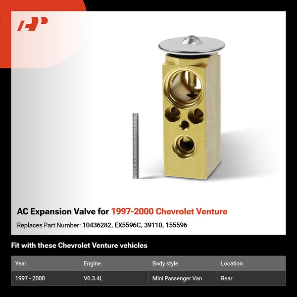 AC Expansion Valve for 1997-2000 Chevrolet Venture