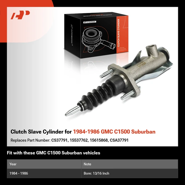 Clutch Slave Cylinder for 1984-1986 GMC C1500 Suburban