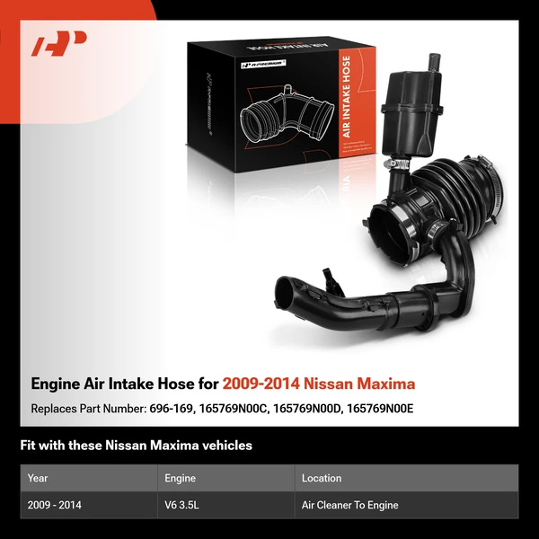 Engine Air Intake Hose for 2009-2014 Nissan Maxima