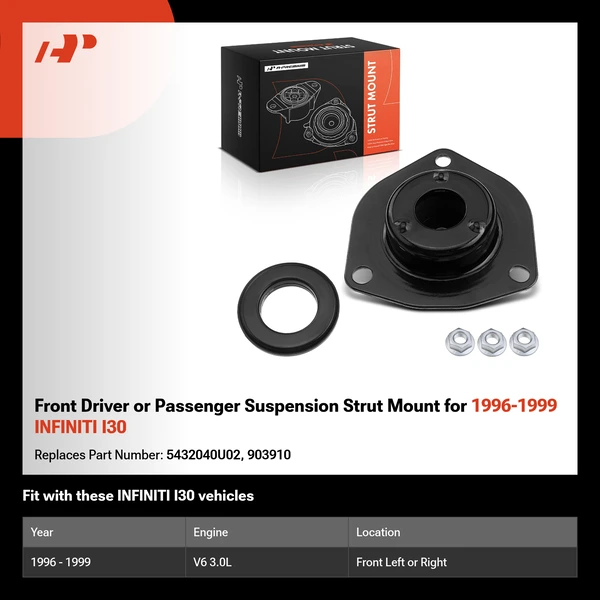 Front Driver or Passenger Suspension Strut Mount for 1996-1999 INFINITI I30