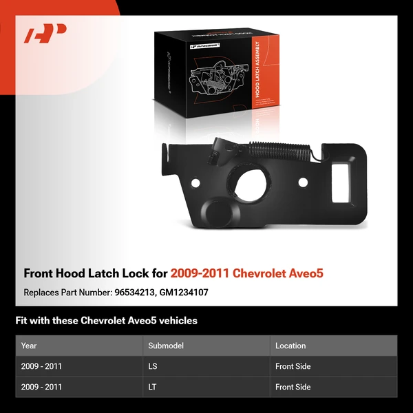 Front Hood Latch Lock for 2009-2011 Chevrolet Aveo5