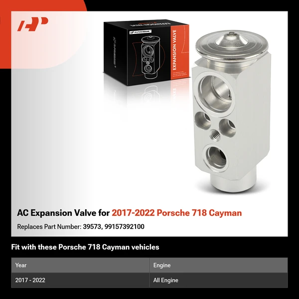 AC Expansion Valve for 2017-2022 Porsche 718 Cayman