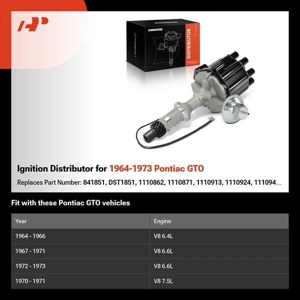 Ignition Distributor for 1964-1973 Pontiac GTO