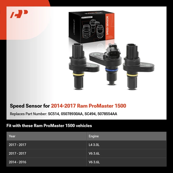 Speed Sensor for 2014-2017 Ram ProMaster 1500