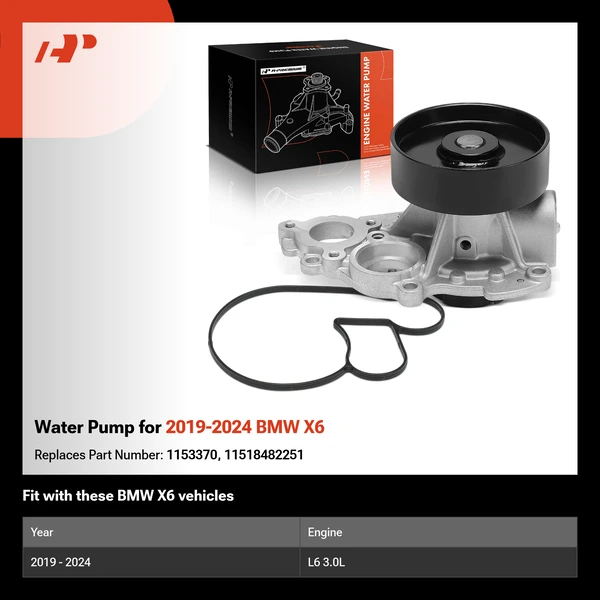 Water Pump for 2019-2024 BMW X6