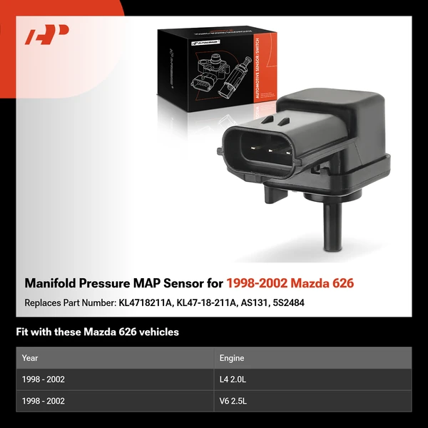 Manifold Pressure MAP Sensor for 1998-2002 Mazda 626